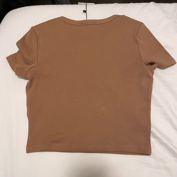 ZARA Crop Top BEIGE PINK - Picture 4 of 4